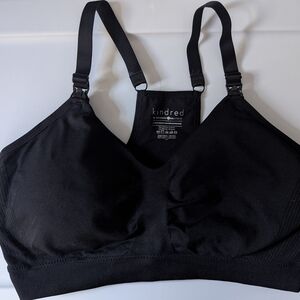 Kindred Bravely Black Sublime Hands Free Pumping Nursing Bra Size XL Busty